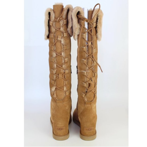 NEW UGG Classic Over the Knee Lace-Up Boot - Picture 5 of 16